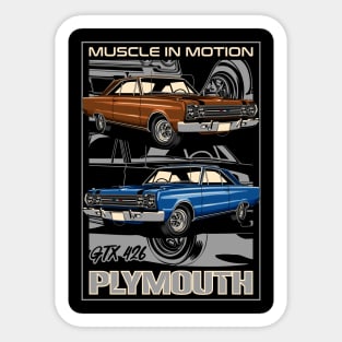 Plymouth GTX 426 Hemi Classic Car Sticker